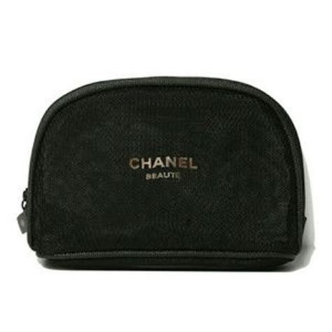 chanel makeup bag black cloth|authentic chanel makeup bags.